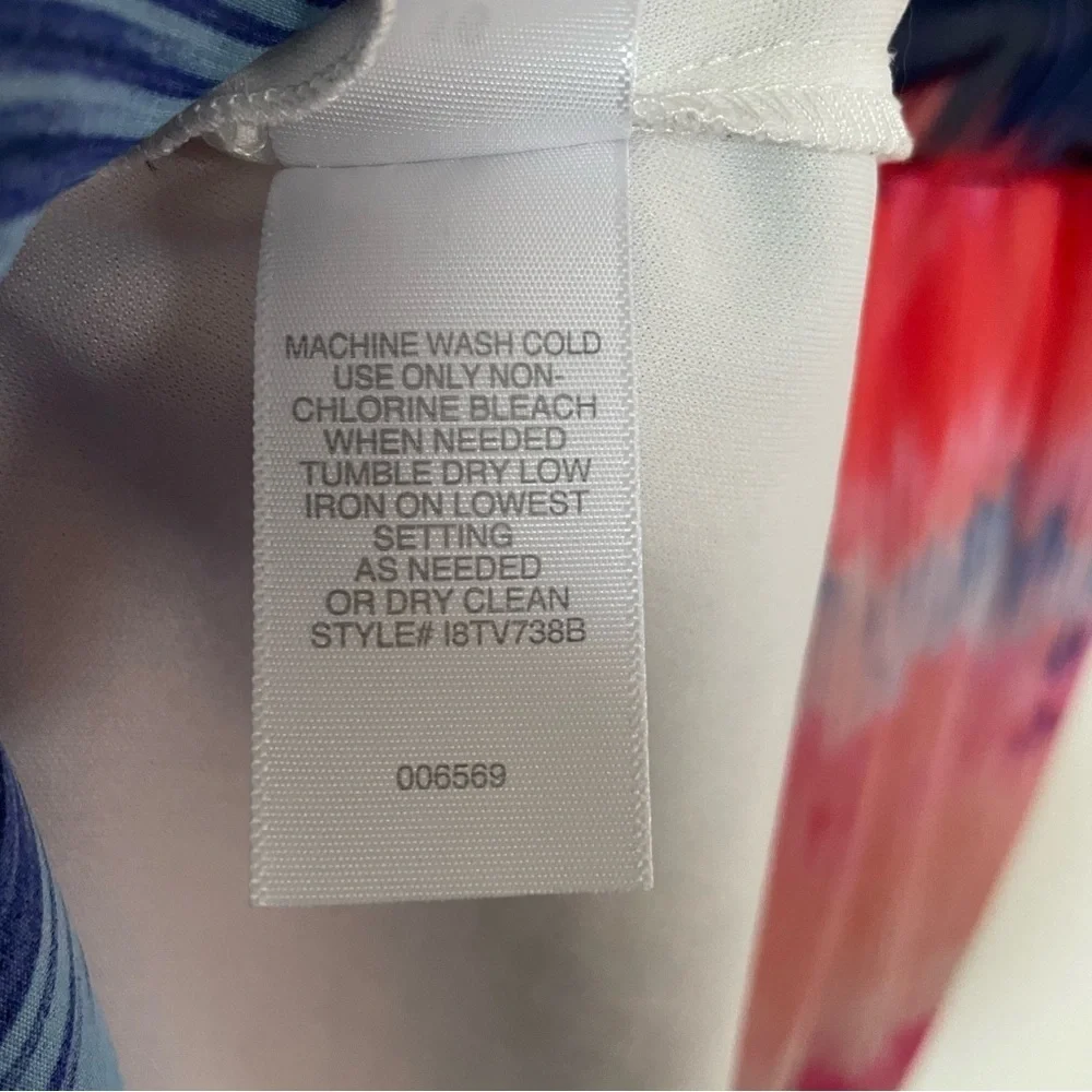 Bisou Bisou Colorful Tie-Dye Ombré Maxi Dress Size 16
